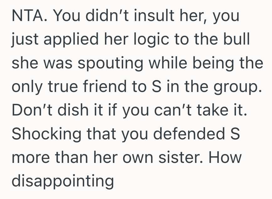 Screenshot 2025 10 06 at 12.54.30 PM Her Friend Called A Mutual Friend Fat Behind Her Back, So She Defended The Friend And Used Her Logic Against Her