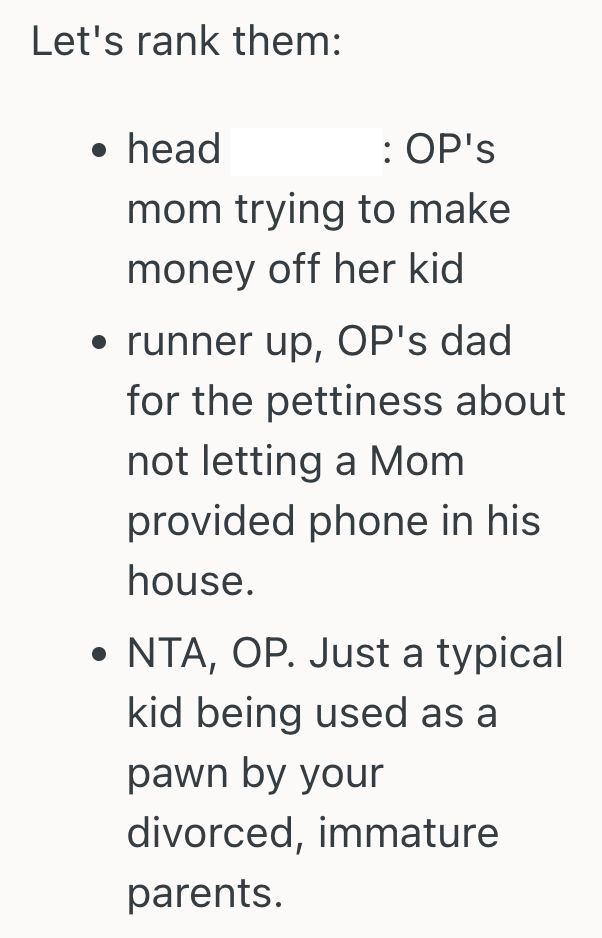 Screenshot 2025 10 06 at 3.22.00 PM Teenage Girls Dad Gives Her A Cell Phone, But Her Mom Wont Let Her Bring It To Her House Because She Thinks Itll Distract Her