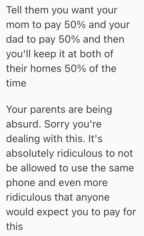 Screenshot 2025 10 06 at 3.22.55 PM Teenage Girls Dad Gives Her A Cell Phone, But Her Mom Wont Let Her Bring It To Her House Because She Thinks Itll Distract Her