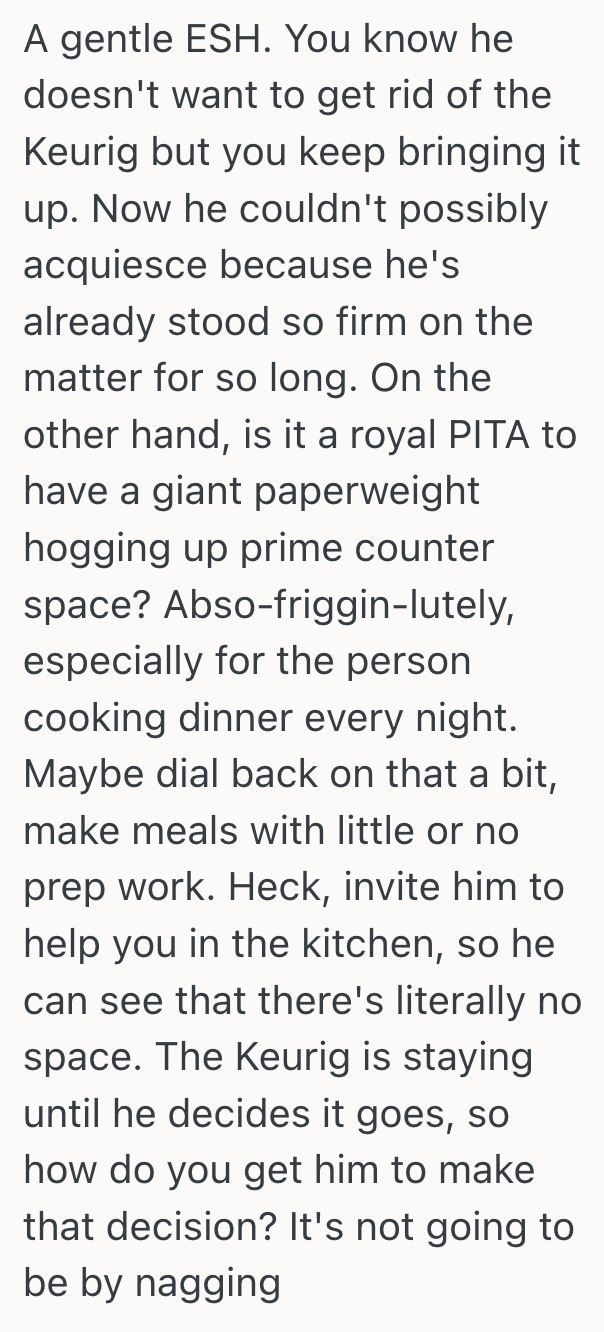 Screenshot 2025 10 06 at 5.13.23 PM Womans Boyfriend Refused To Move His Dusty Coffee Maker, So Their Kitchen Turned Into A Battlefield