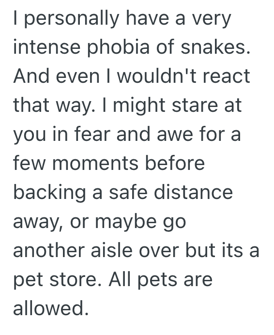 Screenshot 2025 10 07 at 1.01.24 PM Pet Store Reptile Expert Goes In On Her Day Off With Her Pet Python, But A Dog Owner In The Store Freaks Out