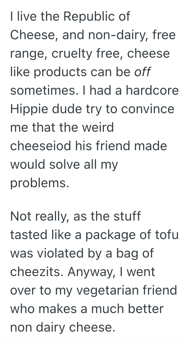Screenshot 2025 10 07 at 10.21.19 AM Customer Asks Where To Find Non Dairy Cheese, But She Doesnt Seem To Understand That Vegan Cheese Is Non Dairy
