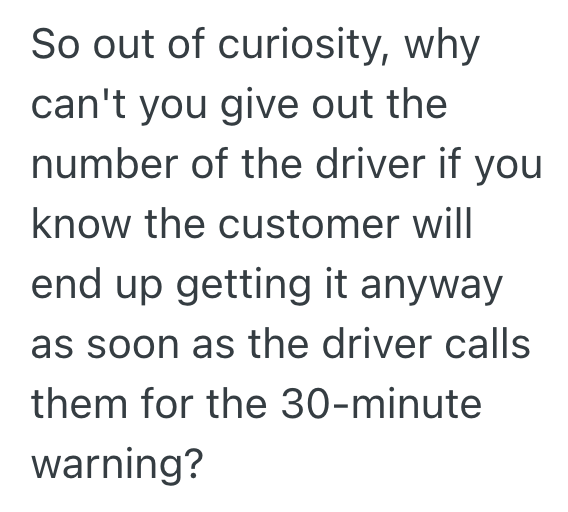 Screenshot 2025 10 07 at 12.44.35 PM Couple Arranges To Have Large Item Picked Up From Their Home So It Can Be Returned To The Store, But Even Though The Truck Driver Calls Multiple Times When He Arrives, They Claim He Was Never There