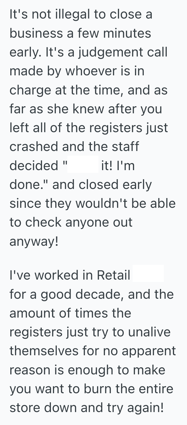 Screenshot 2025 10 07 at 2.55.50 PM Shopper Lingered In The Parking Lot After Buying Cake Supplies, And An Angry Stranger Accused Her Of Closing The Store Early When She Didnt Even Work There