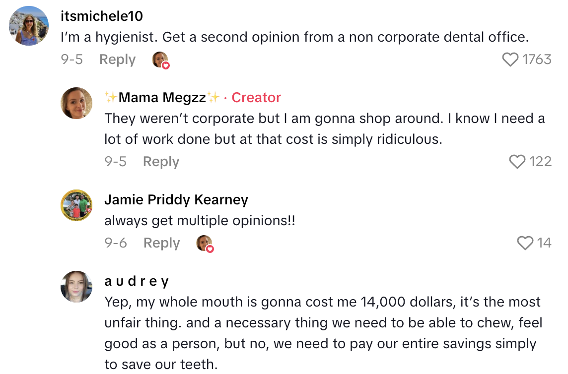 Screenshot 2025 10 10 at 10.52.23 AM A Patient Was Upset After She Got An Expensive Estimate For Dental Work