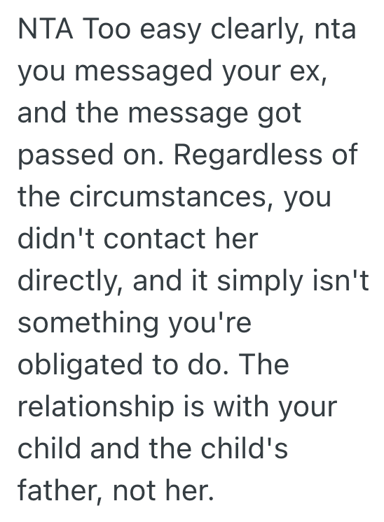 Screenshot 2025 10 10 at 7.07.12 PM Woman Told Ex Why Their Child Wouldnt Be Able To Talk On The Phone With His Mom As Previously Planned, But Her Exs Mom Is Mad At Her