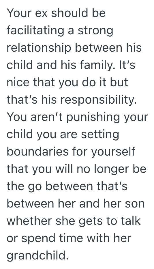Screenshot 2025 10 10 at 7.07.33 PM Woman Told Ex Why Their Child Wouldnt Be Able To Talk On The Phone With His Mom As Previously Planned, But Her Exs Mom Is Mad At Her