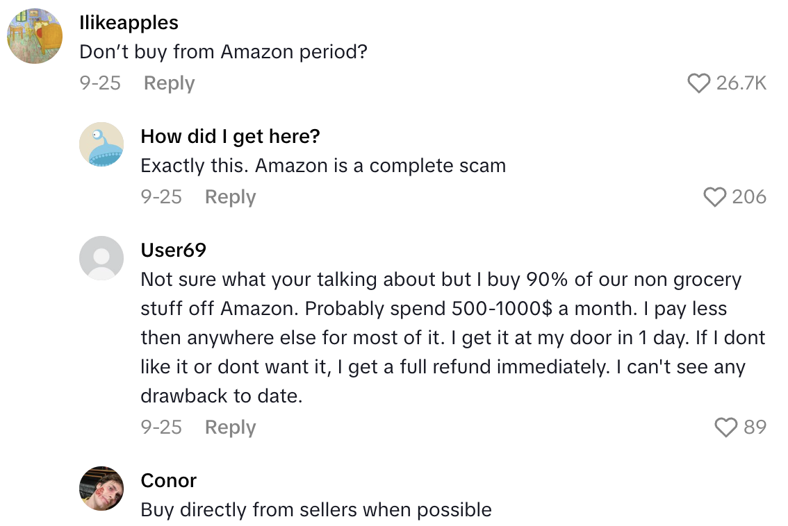 Screenshot 2025 10 10 at 7.45.47 AM Amazon Shopper Said People Shouldnt Fall For Fake Discounts On Products Before Black Friday
