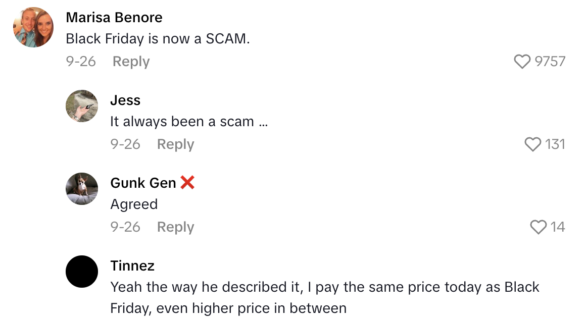 Screenshot 2025 10 10 at 7.45.55 AM Amazon Shopper Said People Shouldnt Fall For Fake Discounts On Products Before Black Friday