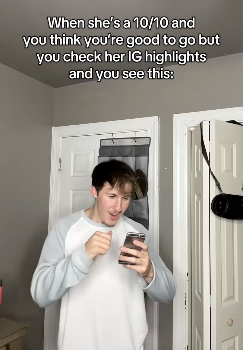 man talking about dating