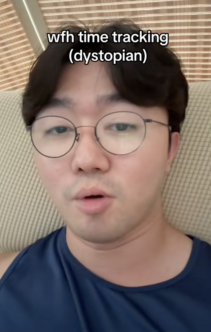 man talking about his job