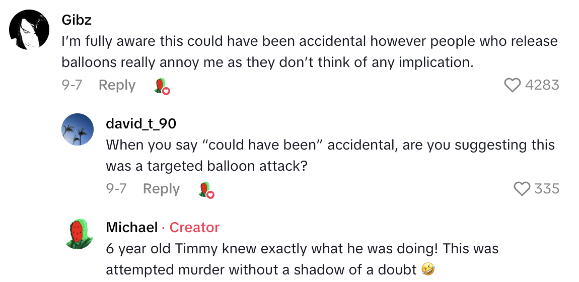 Screenshot 2025 10 10 at 8.29.55 AM Now Im desperately trying to land before it gets sucked in.   A Paraglider Got Tangled Up With A Balloon During A Sky High Adventure