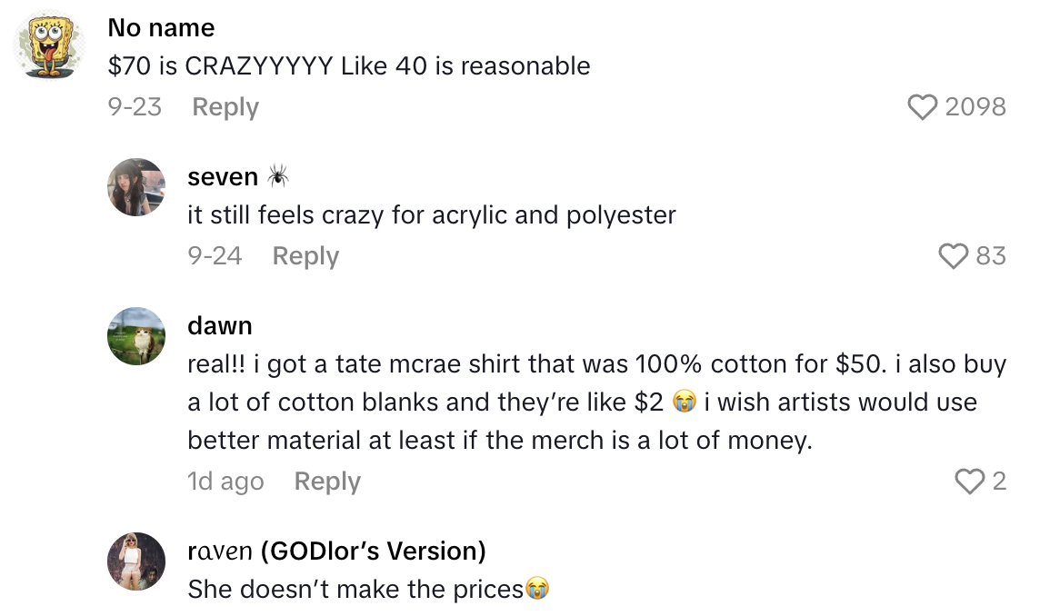 Screenshot 2025 10 10 at 8.59.37 AM A Fashion Designer Explained Why She Thinks Taylor Swift Has Bad Merchandise