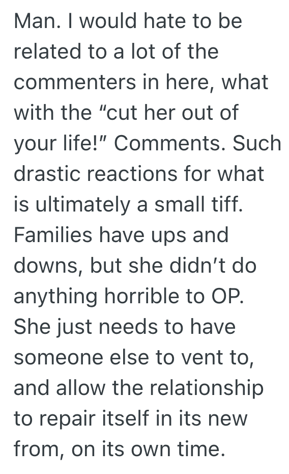 Screenshot 2025 10 11 at 1.30.19 PM Single Mom Vents To Her Sister In Law About Resenting Her Ex Husband, But Her Sister In Law Isnt At All Sympathetic