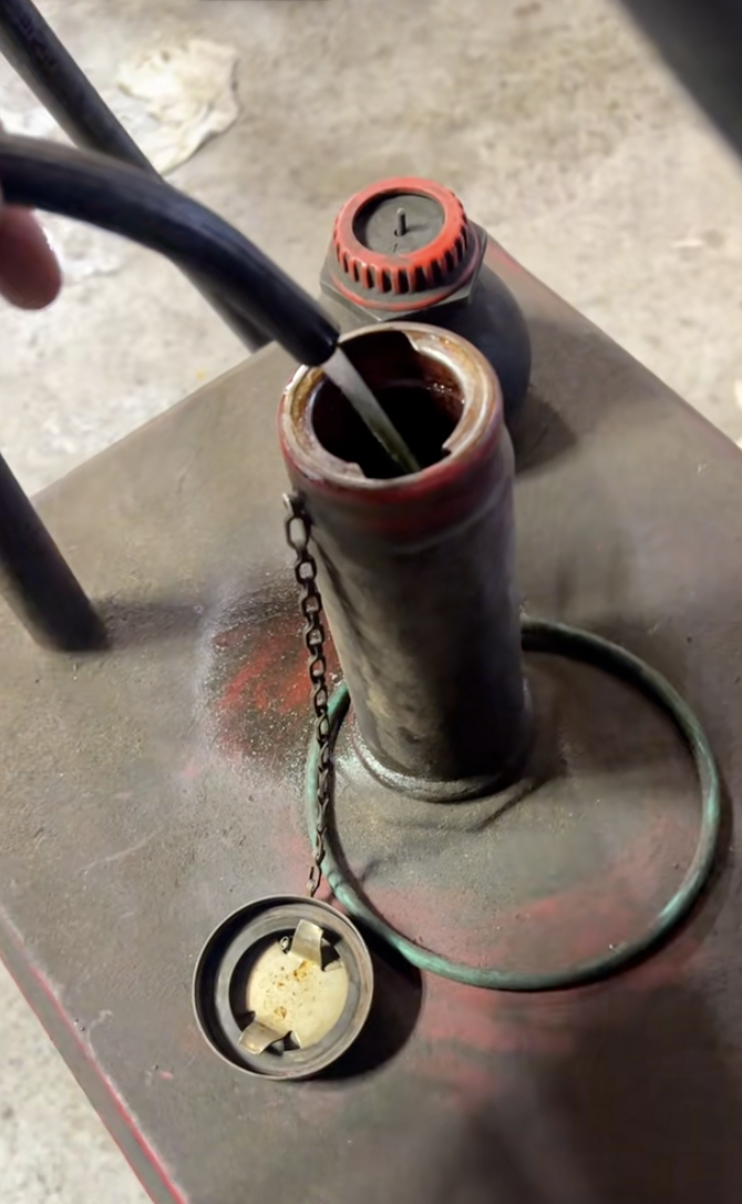 putting gas in a car