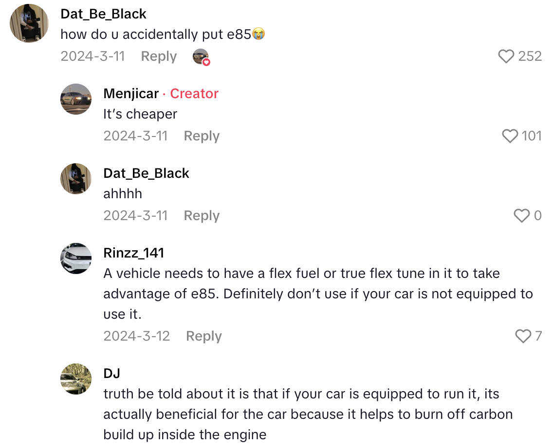 Screenshot 2025 10 11 at 10.39.58 AM A Mechanic Had To Deal With A Car That Was Pumped Full Of The Wrong Gas