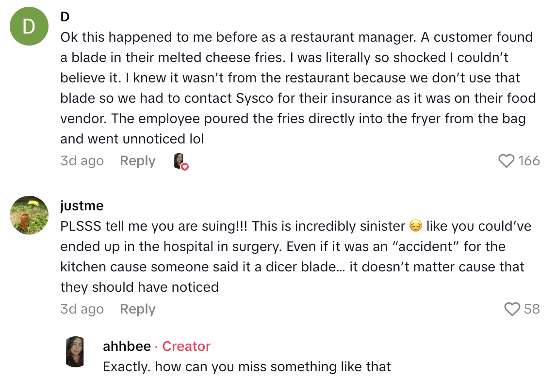 Screenshot 2025 10 11 at 10.49.05 AM A Tourist Found A Razor Blade In A Nathans Famous Hot Dog They Ordered