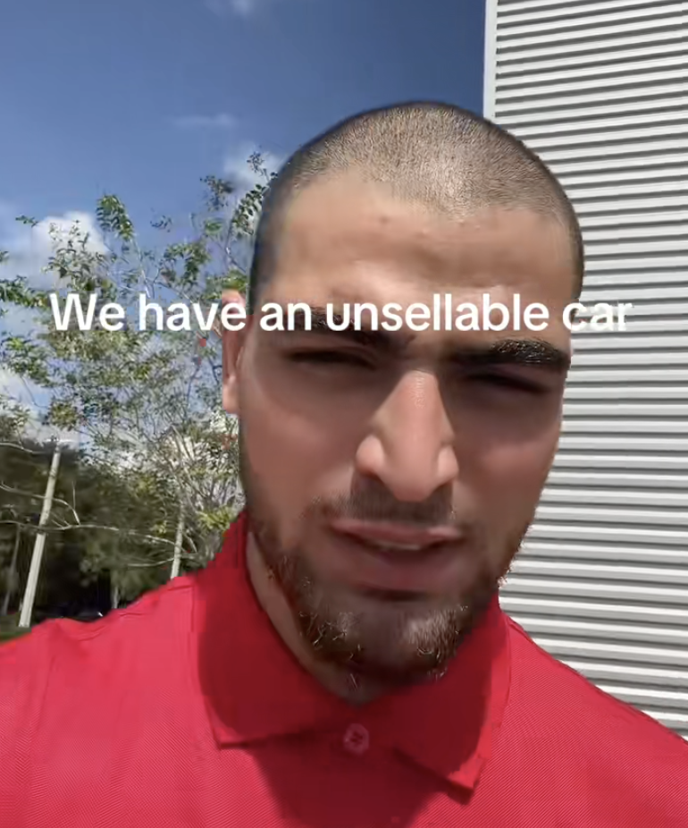 man talking about cars