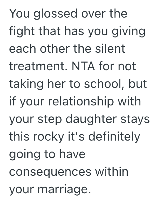 Screenshot 2025 10 11 at 12.54.55 PM Mans Stepdaughter Refuses To Speak To Him, But His Wife Thinks He Shouldve Offered To Take Her To School