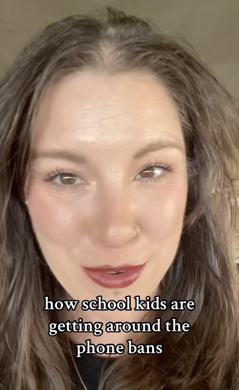 woman talking about students