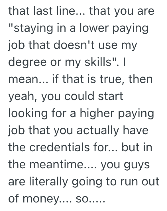 Screenshot 2025 10 12 at 11.31.03 PM Husband Thinks His Wife Needs To Work Full Time So They Can Pay The Bills, But She Thinks He Should Get Two Jobs While She Works Part Time