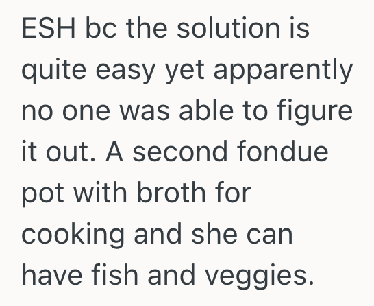 Screenshot 2025 10 12 at 5.40.22 PM Family Has Tradition Of Serving Fondue On Thanksgiving, But Their Sister In Law Cant Eat Fondue And Wants Them To Serve Something Else