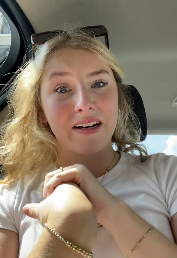 woman talking to tiktokkers