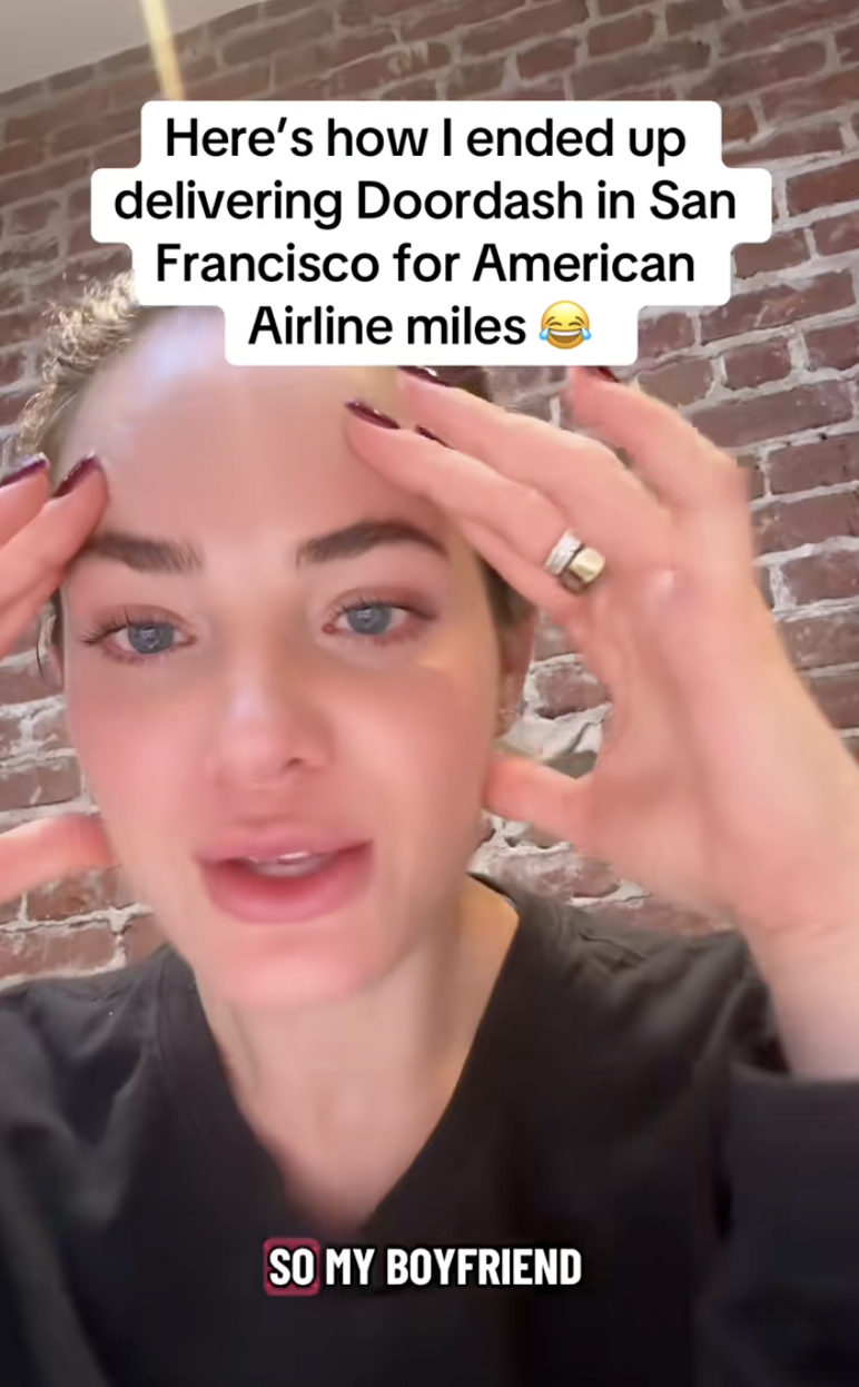 woman talking to tiktokkers