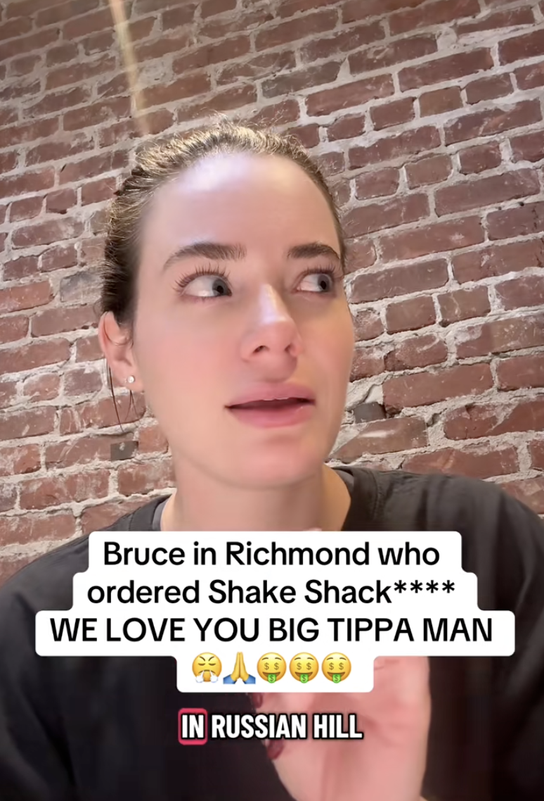 woman talking about doordash