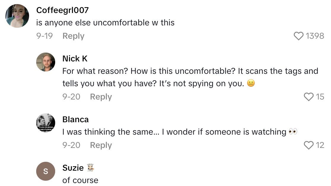 Screenshot 2025 10 12 at 9.22.20 AM An Old Navy Worker Showed Viewers What The Stores New Digital Dressing Room Screens Look Like