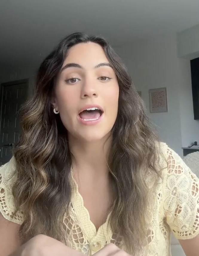 woman talking about shopping at target