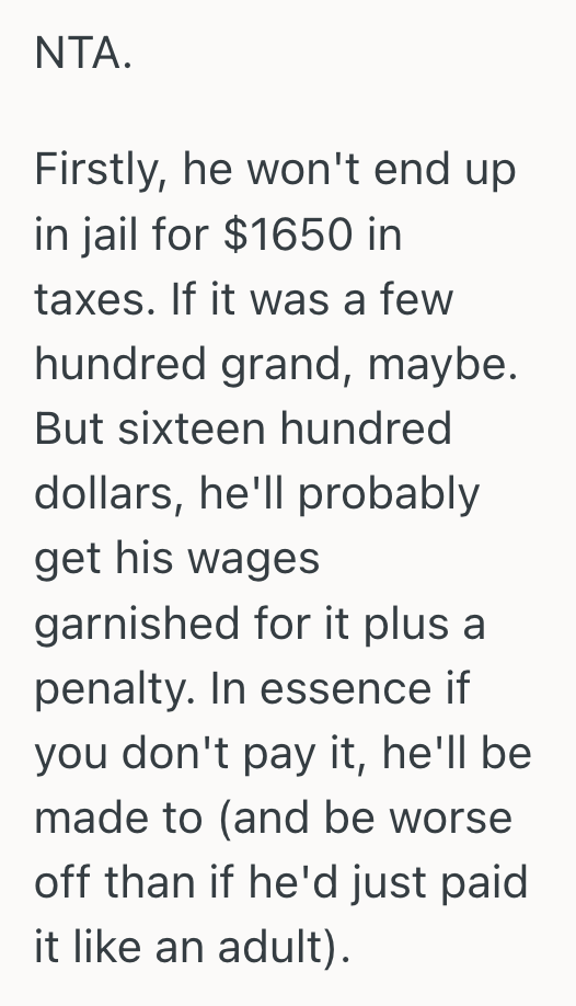 Screenshot 2025 10 13 at 5.20.45 PM Girlfriend Tried To Help Her Irresponsible Boyfriend Stay Financially Afloat, But When He Blew His Savings Again And Got In Trouble With The IRS, She Decided She Was Done Helping