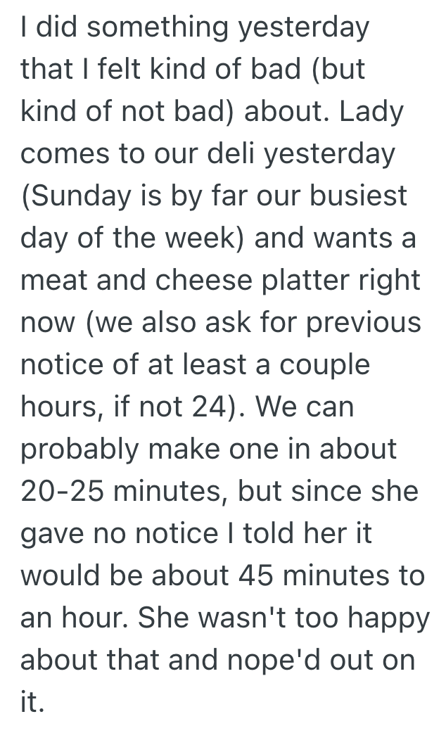 Screenshot 2025 10 14 at 1.08.51 PM Deli Employee Agrees To Do A Favor For A Customer Who Is In A Hurry, But She Draws The Line At Doing Her Grocery Shopping For Her