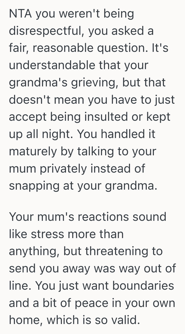 Screenshot 2025 10 14 at 1.11.09 PM Teen Tried To Be Patient With Her Grieving Grandmother, But When Her Grandmother Constantly Criticized Everything She Did, She Begged Her Mom To Make Her Leave