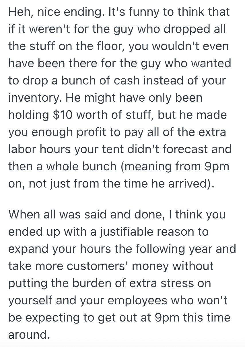 Screenshot 2025 10 14 at 1.28.47 PM Fireworks Tent Owner Stays Open Two Hours Past Closing Time Because There Are So Many Customers, But When Hes Finally On His Way Out For The Night, One More Customer Pulls Up