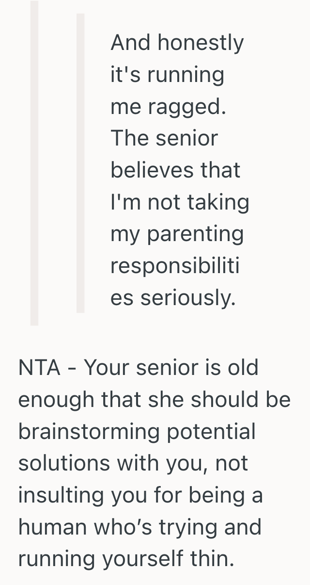 Screenshot 2025 10 14 at 1.47.06 PM Mother Was Overwhelmed By Constant School Drop Offs, So She Contemplated Whether Adjusting The Pickup Times For Her Own Sanity Made Her A Selfish Mother