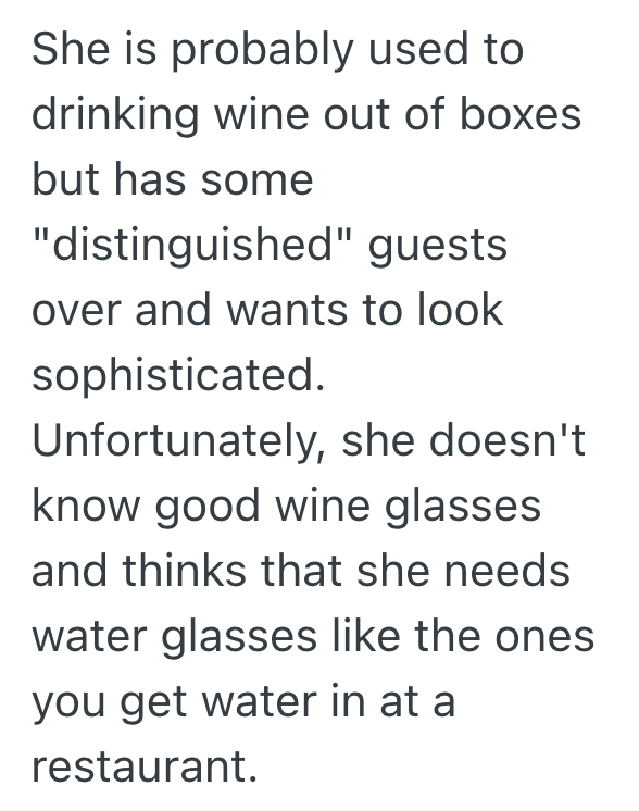 Screenshot 2025 10 14 at 11.41.09 PM Customer Insists That She Was Sent Water Goblets Instead Of Red Wine Glasses, But The Employee Knows She Was Actually Sent The Right Item