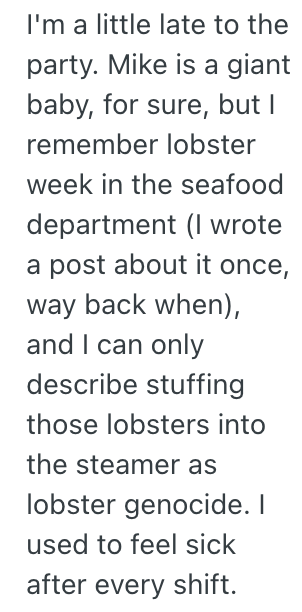 Screenshot 2025 10 14 at 12.14.05 PM A Deli Counter Worker Had To Deal With A Young, Entitled Employee Who Didnt Want To Pull His Weight During The Stores Busiest Week Selling Lobsters