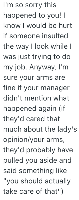 Screenshot 2025 10 14 at 12.23.47 PM A Female Worker With Hairy Arms Was Yelled At By A Rude Customer, And He Didnt Want Her Touching Any of Her Items