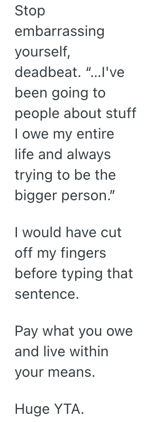 Screenshot 2025 10 14 at 12.31.49 PM A Woman Owes Her Boyfriends Mother Money Because Of A Cruise They Took, But She Wont Pay Her Any More Of The Debt Until She Stops Asking Her Boyfriend About It