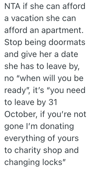 Screenshot 2025 10 14 at 12.40.37 PM A Married Couple Let Their Friend Move In After A Breakup, But Now She Wont Find A Job Or Leave And The Husband Wants Her To Move Out