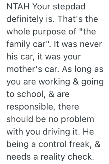 Screenshot 2025 10 14 at 12.53.26 PM High Schooler Works Hard And Pays For His Own Insurance, But His Stepdad Thinks He Should Get A Cheap Scooter Instead Of Using The Extra Family Car