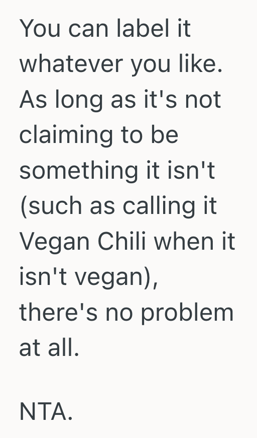 Screenshot 2025 10 14 at 4.40.33 PM Employee Hid The Fact That Her Chili Was Vegetarian In Her Office Cookoff, So She Hoped Her Picky Coworkers Could Judge Her Dish By Its Flavor Instead Of Their Preconceptions