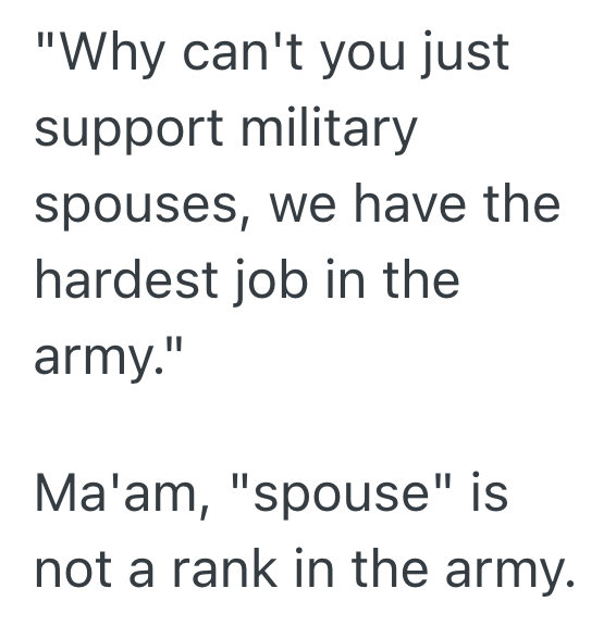 Screenshot 2025 10 15 at 1.02.00 PM Entitled Military Wife Went On And On About How The Clothes Store Didnt Support Troops Because An Employee Wouldnt Give Her A Discount, But She Was Immediately Humbled When She Saw The Employees Military ID