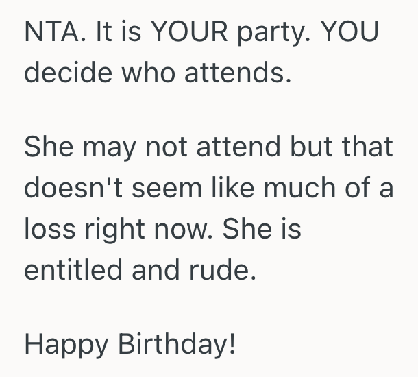 Screenshot 2025 10 15 at 10.57.19 AM Woman Plans A Small Birthday Party For Herself, But She Changed Her Mind About Letting Her Friend Bring Her Boyfriends Friends Along