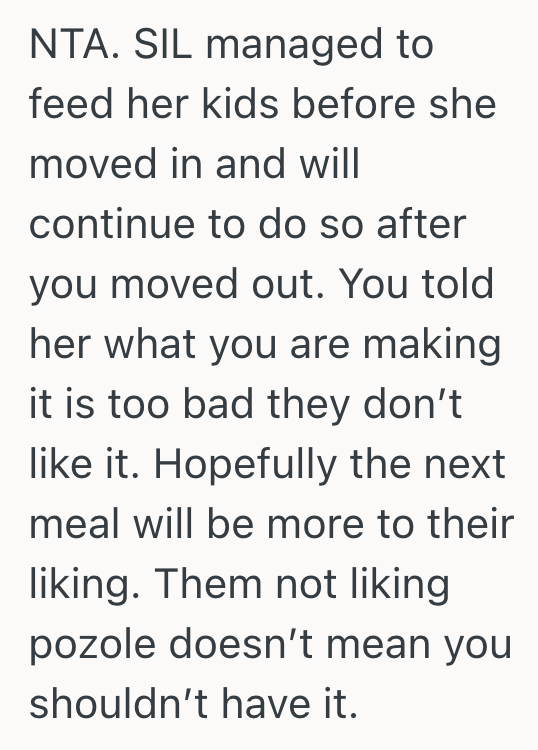 Screenshot 2025 10 15 at 9.35.54 AM Woman Is Sick Of Cooking Foods For The The Picky Eaters In Her Family, So She Wants To Ignore Their Requests And Make Whatever She Wants