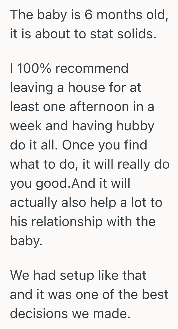 Screenshot 2025 10 16 at 1.37.07 PM New Mom Was Left Managing Every Aspect Of Newborn Care While Her Husband Played Golf Every Weekend, So She Had To Demand He Take More Responsibility At Home