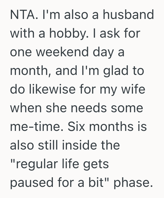 Screenshot 2025 10 16 at 1.38.33 PM New Mom Was Left Managing Every Aspect Of Newborn Care While Her Husband Played Golf Every Weekend, So She Had To Demand He Take More Responsibility At Home