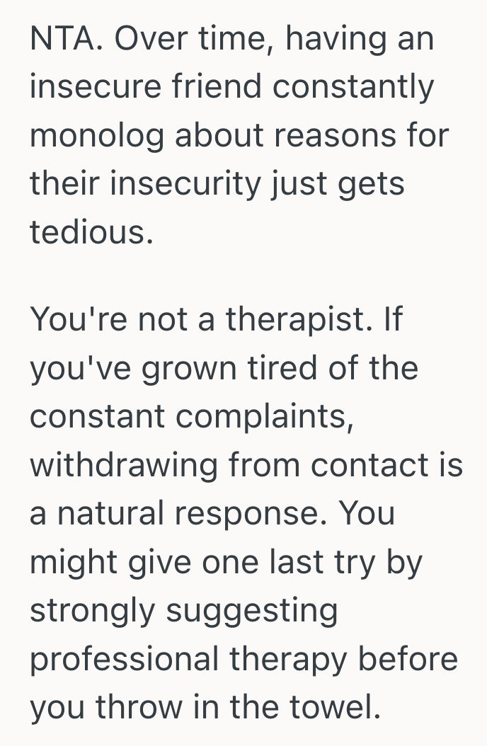 Screenshot 2025 10 16 at 1.48.59 PM Woman Was Constantly Dragged Into Her Friend’s Insecurities, So She Had To Set Boundaries And Refuse To Enable His Toxic Behavior