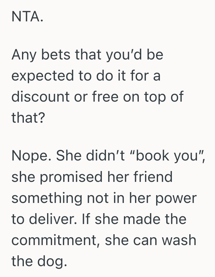 Screenshot 2025 10 16 at 11.43.08 AM Busy Dog Groomer’s Girlfriend Promised Her Friend Free Services Without Asking, So He Decided To Let Her Know He Wouldnt Be Working For Free